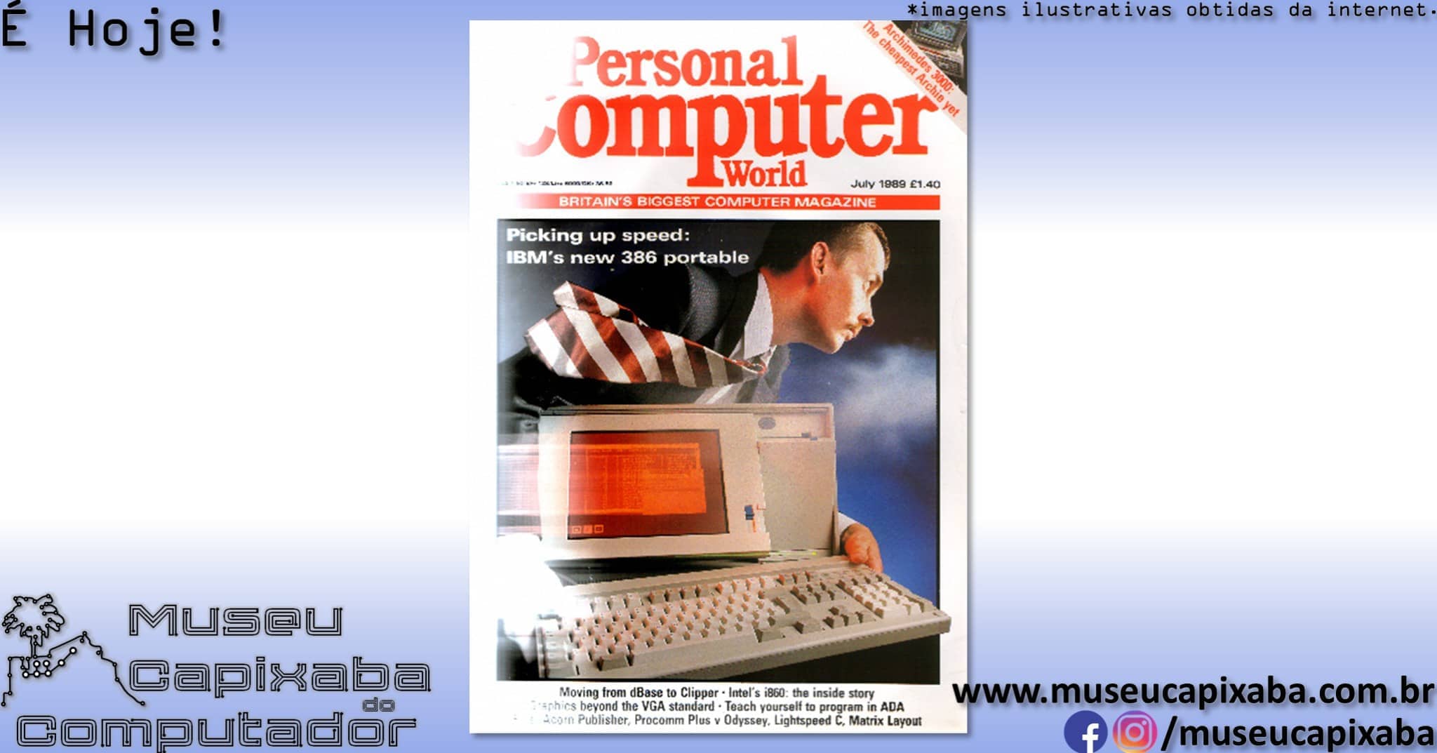 microcomputador IBM PS2 Portable P70 386 4