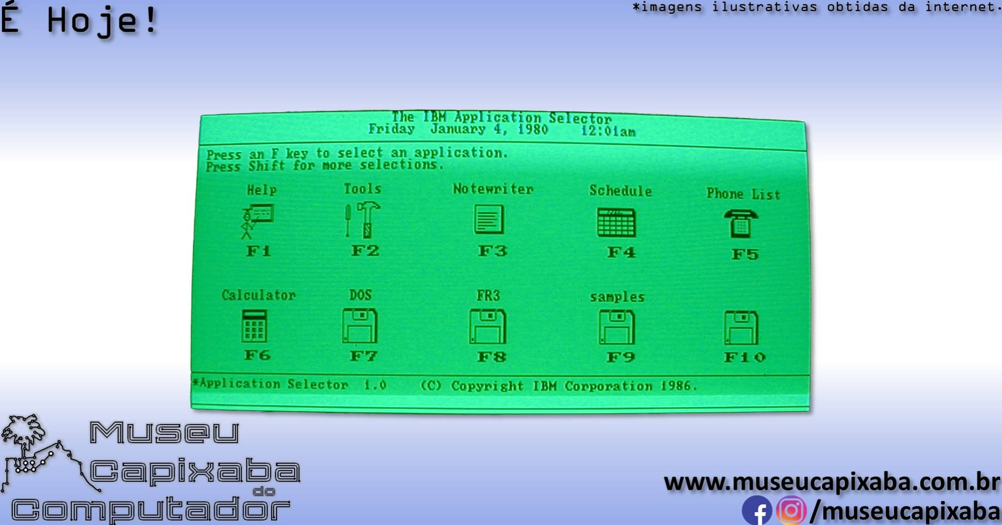 microcomputador IBM PC Convertible 5140 5