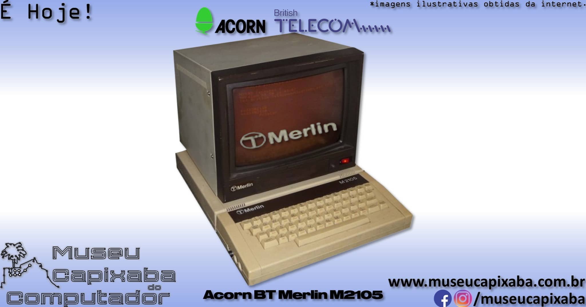 microcomputador Acorn BT Merlin M2105 1