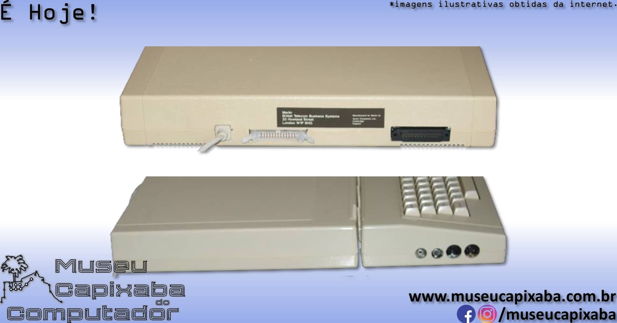 microcomputador Acorn BT Merlin M2105 2