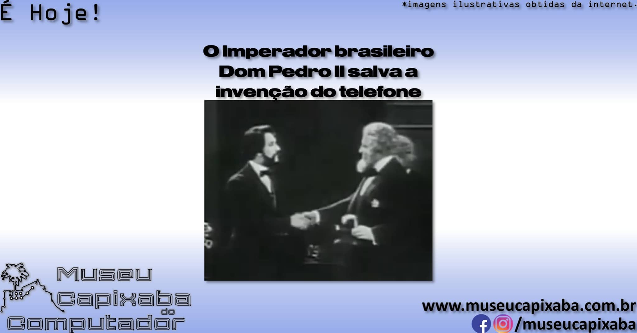 imperador do Brasil Dom Pedro II salva a invenção do telefone 1