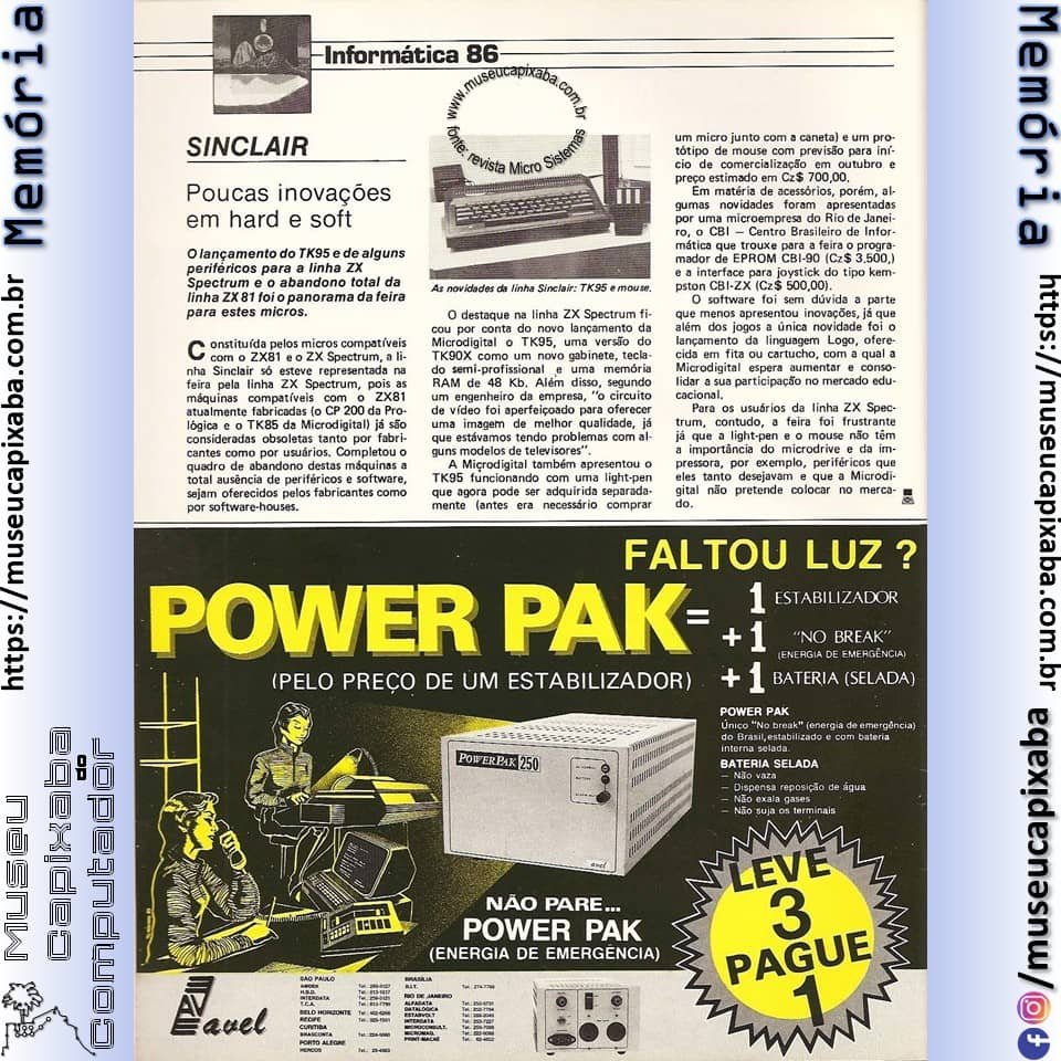 VI Feira Internacional de Inform&aacute;tica - Revista Microsistemas - 1986 7