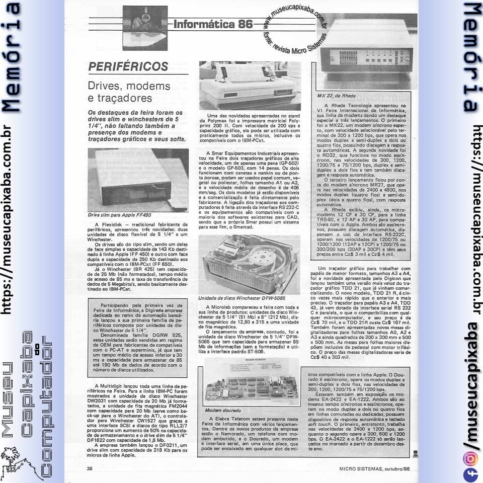 VI Feira Internacional de Inform&aacute;tica - Revista Microsistemas - 1986 9