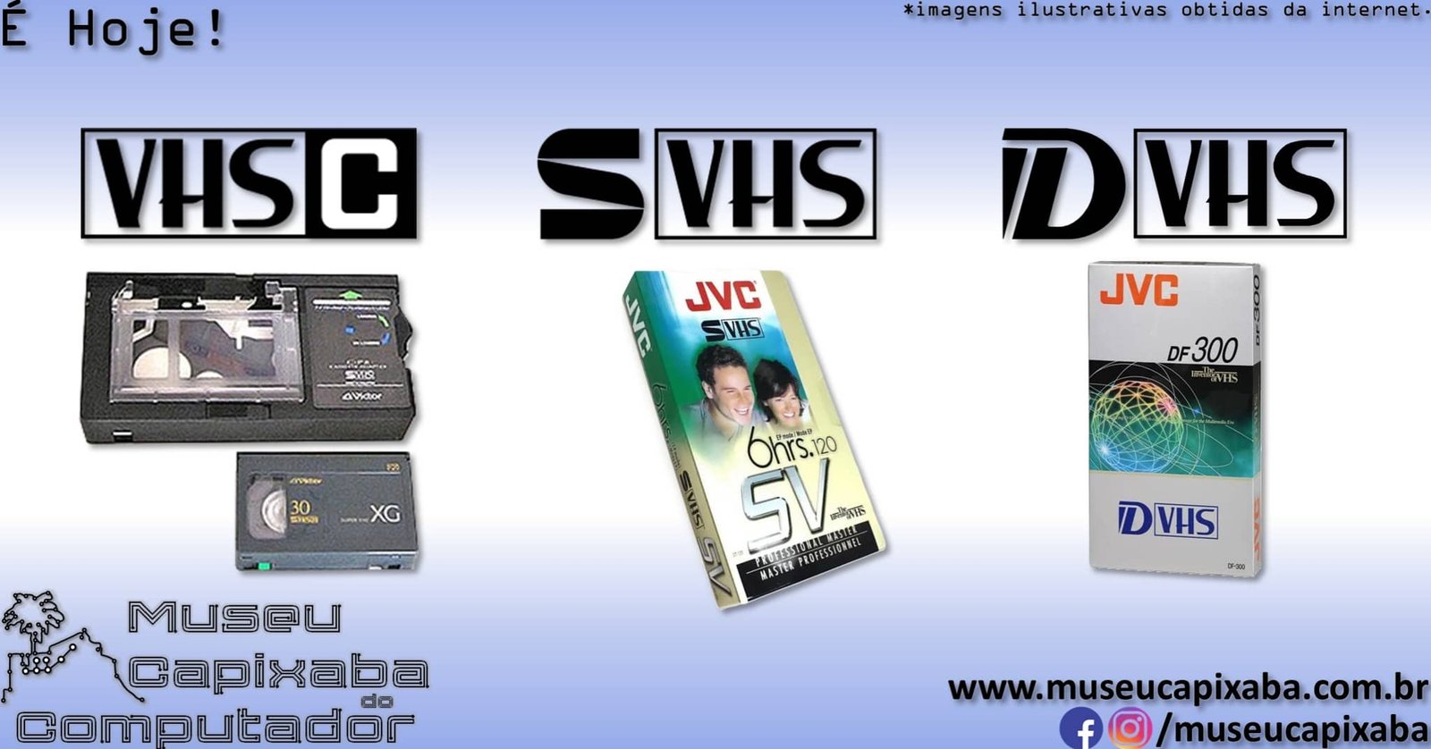 padrão de vídeo VHS 8